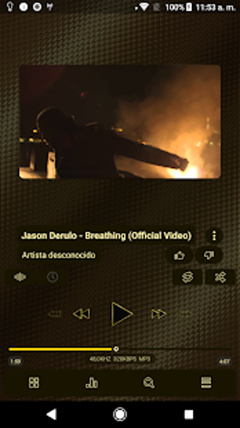 Image 1 for Poweramp v3 skin gold