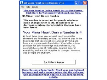 Image 0 for MB Minor Heart Desire Num…