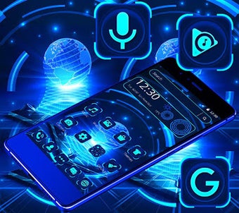 Image 0 for Blue Tech Light Theme