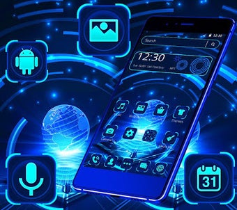 Image 1 for Blue Tech Light Theme