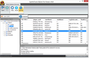 Imagen 0 para SysInfo SQLite File Viewe…