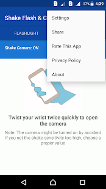 Image 2 for Shake Flashlight & Camera