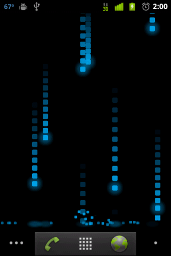 Imagen 1 para Pixel Rain Live Wallpaper