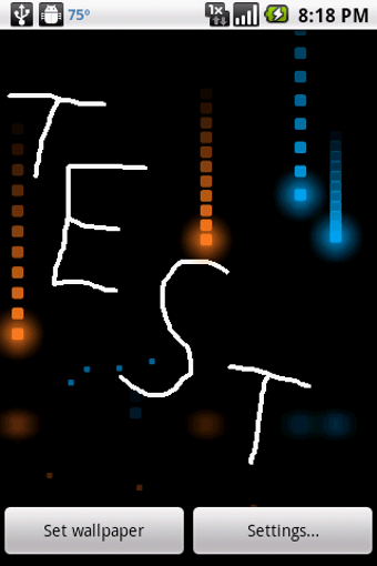 Imagen 3 para Pixel Rain Live Wallpaper