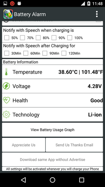 Imagen 0 para Battery Full Alarm Lite (…