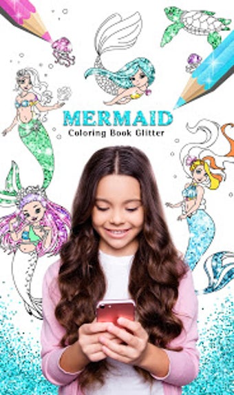 Imagen 0 para Mermaid Coloring Book Gli…