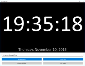Image 0 for Full screen clock for Win…