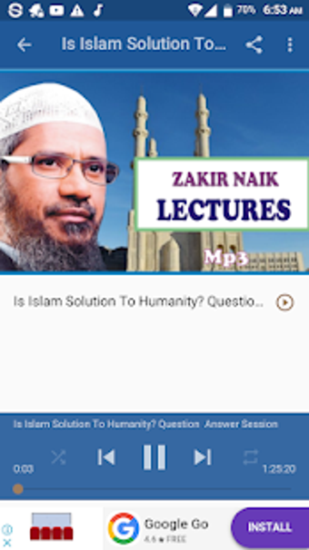Image 0 for Zakir Naik Lectures Mp3