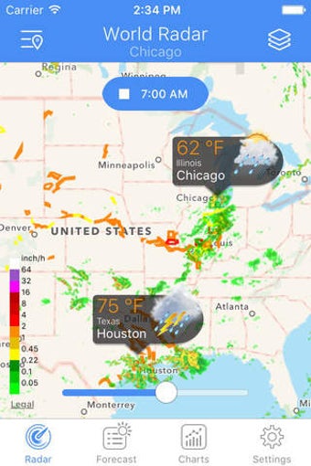 Image 0 for NOAA World Radar - Rain, …