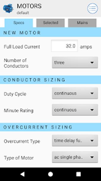 Image 2 for Motor Calculator
