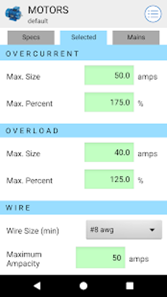 Image 0 for Motor Calculator