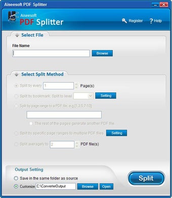 Image 0 for Aiseesoft PDF Splitter