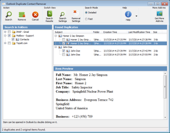 Imagen 0 para Outlook Duplicate Contact…