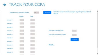 Image 0 for CGPA CALCULATOR for Windo…