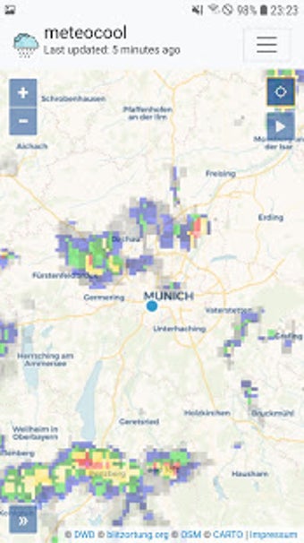Image 1 for Meteocool - Rain radar