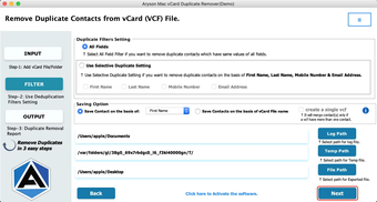 Image 0 for Aryson Mac vCard (VCF) Du…