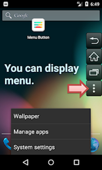 Image 1 for Menu Button (No root)