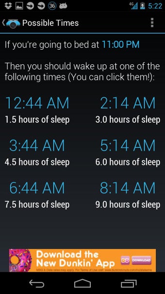 Image 0 for 90night: SleepyTime Calcu…
