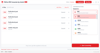 Imagen 0 para Univik PUB to PDF Convert…