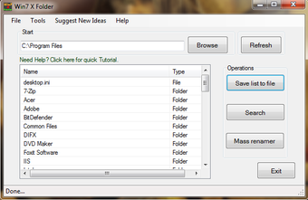 Image 0 for Win7 X Folder