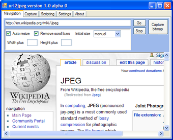 Image 0 for URL2JPEG