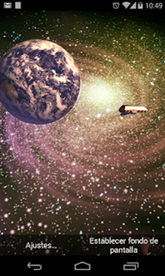Imagen 2 para 3D Galaxy Live Wallpaper