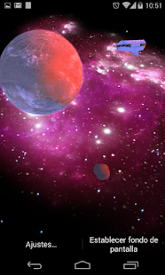 Imagen 1 para 3D Galaxy Live Wallpaper