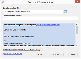 Image 0 for Exe to Msi Converter Free
