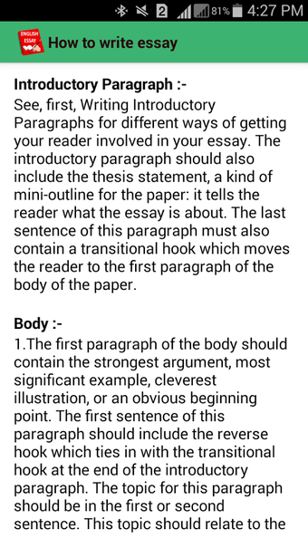 Image 3 for English Essays