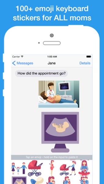 Imagen 3 para Mom Emoji: keyboard stick…