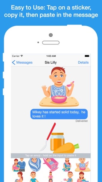 Imagen 2 para Mom Emoji: keyboard stick…