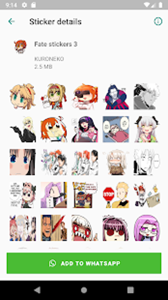 Imagen 3 para Fate Stickers for WhatsAp…