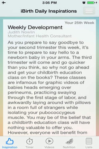 Image 0 for iBirth Daily Pregnancy, P…