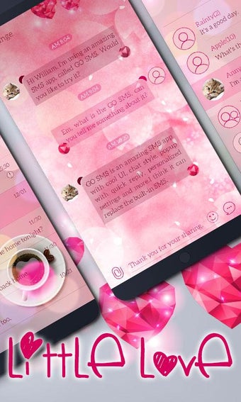 Image 2 for GO SMS LITTLE LOVE THEME
