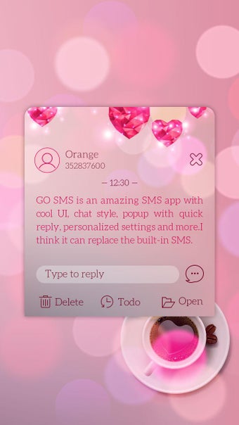 Image 1 for GO SMS LITTLE LOVE THEME