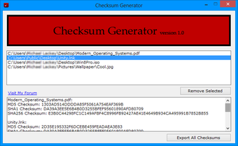 Image 0 for Checksum Generator