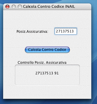 Imagen 0 para Calcolo ControCodice INAI…