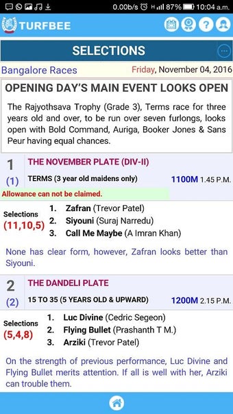 Image 3 for TURFBEE - India Horse Rac…