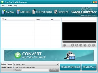 Image 0 for Free FLV to VOB Converter