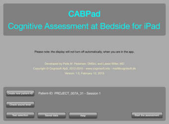 Image 0 for CABPad Neuropsychological…