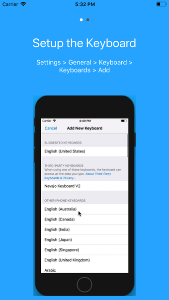 Image 2 for Navajo Keyboard App