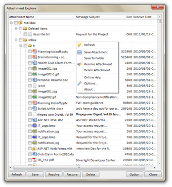 Imagen 0 para Outlook Attachment Explor…