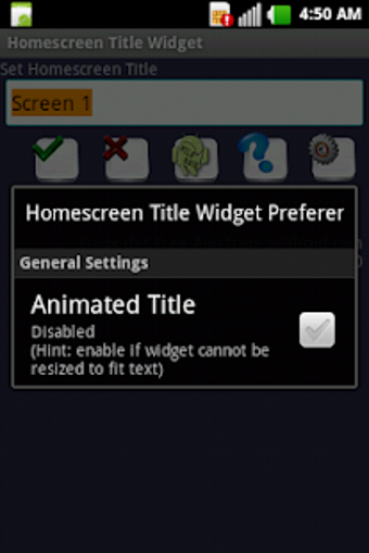 Imagen 2 para Home Screen Title Widget