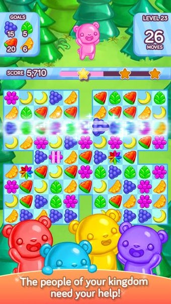 Imagen 1 para Gummy Gush Match-3 Puzzle