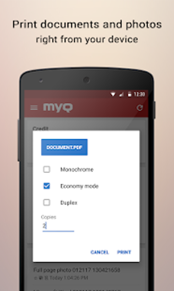 Image 2 for MyQ Mobile Printing