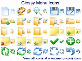 Image 0 for Glossy Menu Icons