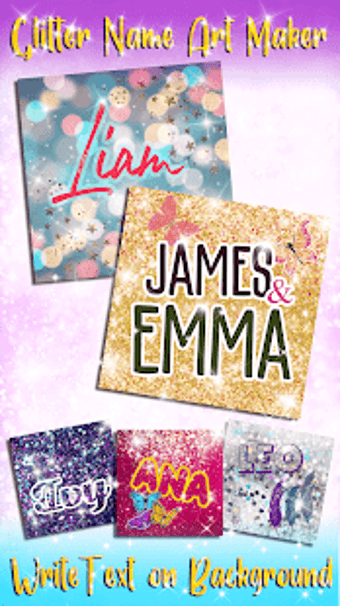 Imagen 2 para Glitter Name Art Maker  W…