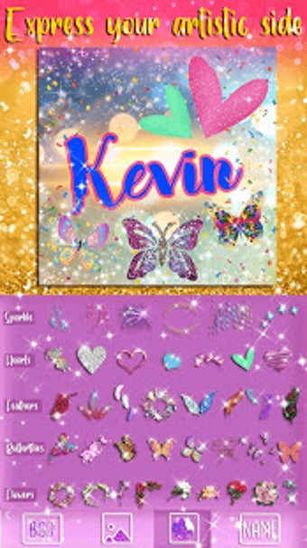 Imagen 1 para Glitter Name Art Maker  W…