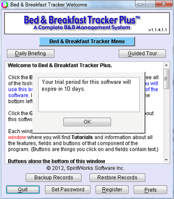 Image 0 for Bed and Breakfast Tracker…