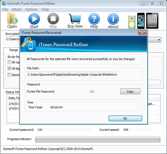 Imagen 1 para iSumsoft iTunes Password …